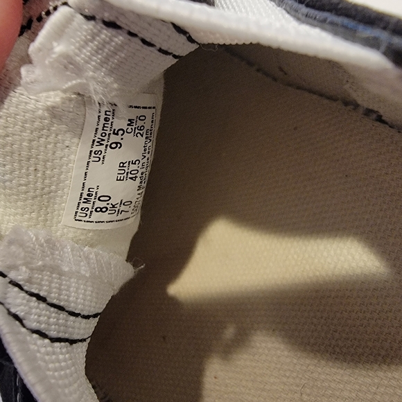 Vans Off The Wall Black & White Slip On Sneaker Size Men's 8 (Women's 9.5) - Picture 10 of 13